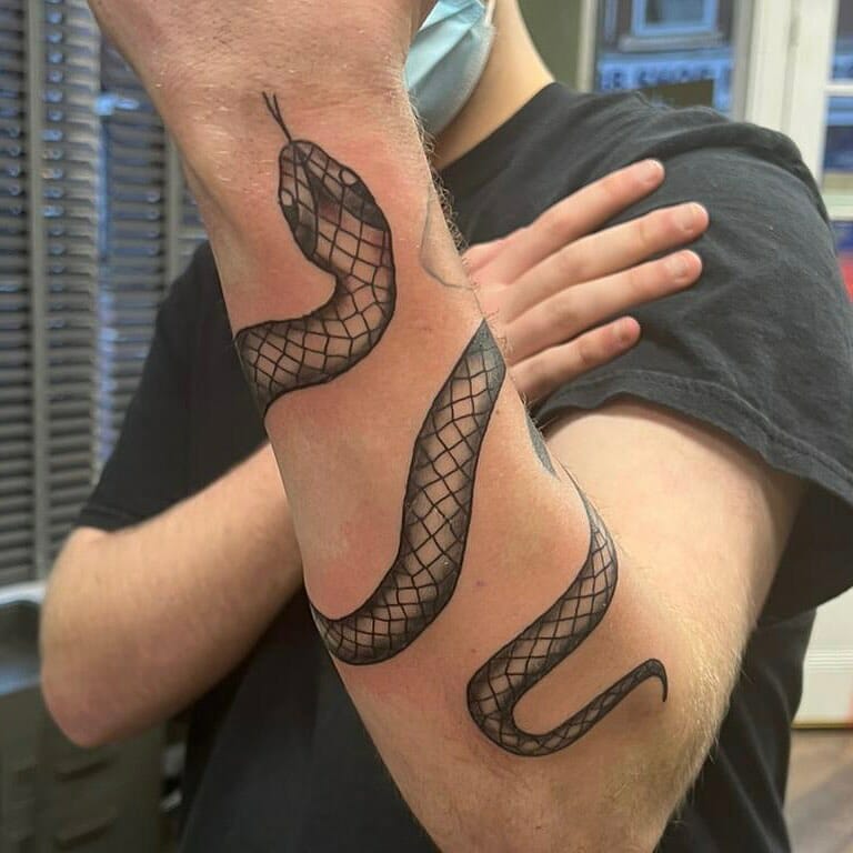 Snake Arm Tattoo