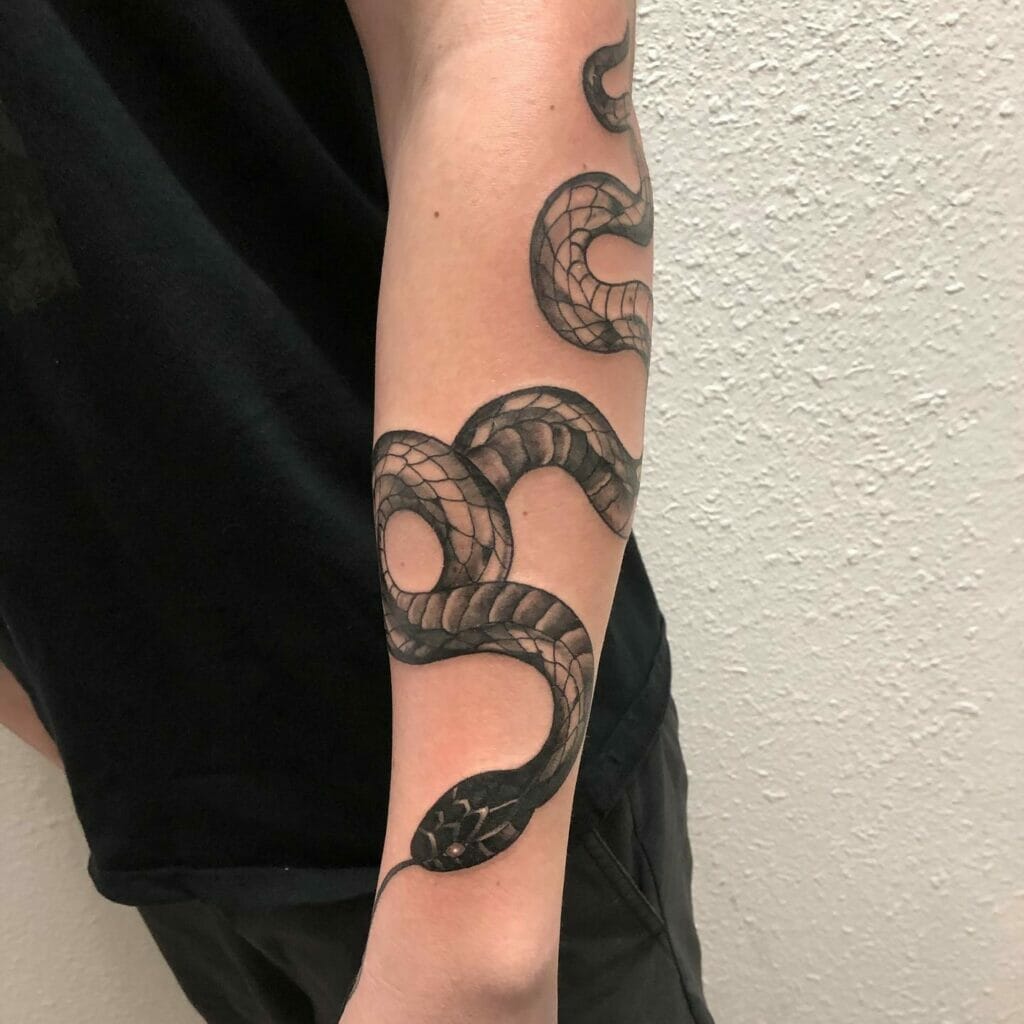 Snake Arm Tattoo