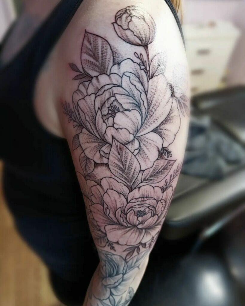 Flower Sleeve Tattoo