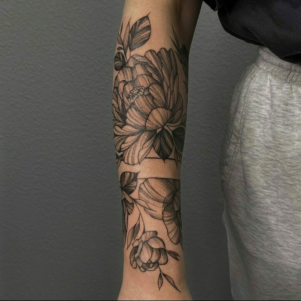 Flower Sleeve Tattoo