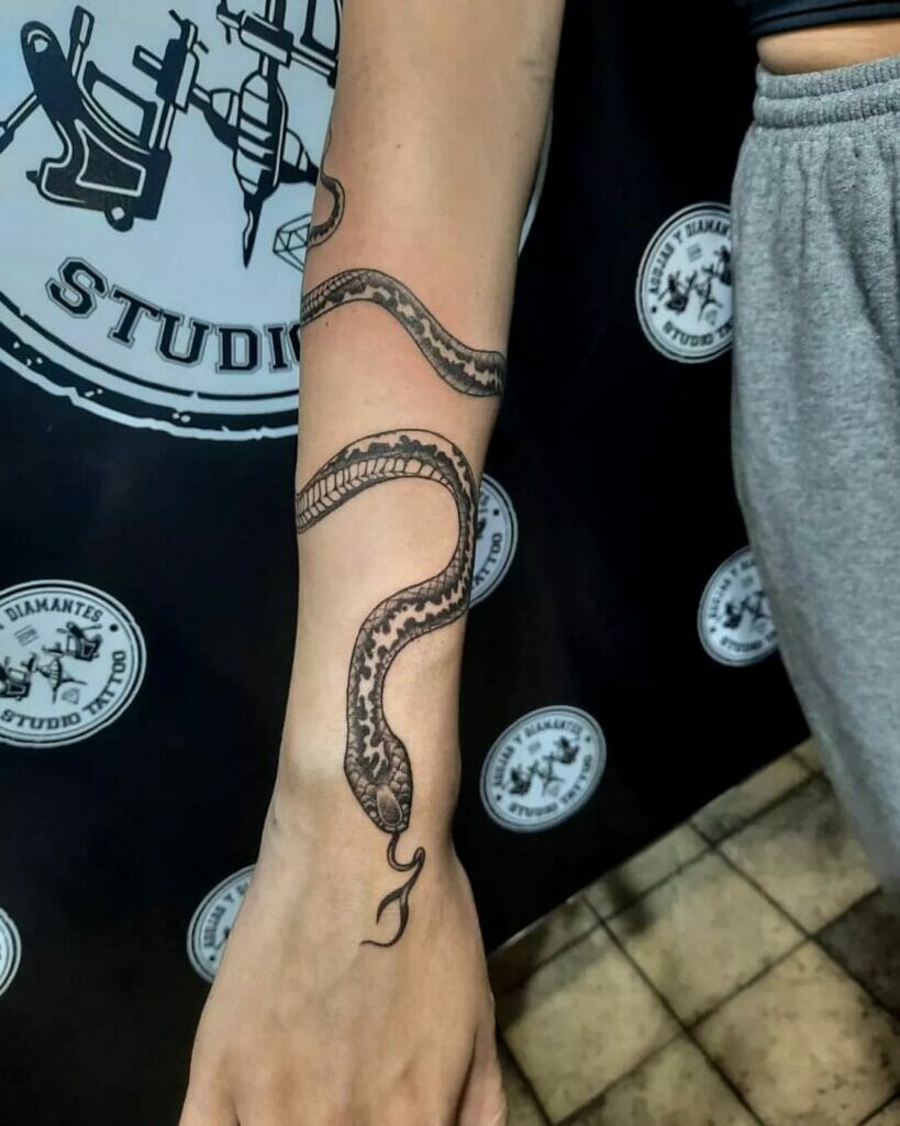 Snake Arm Tattoo