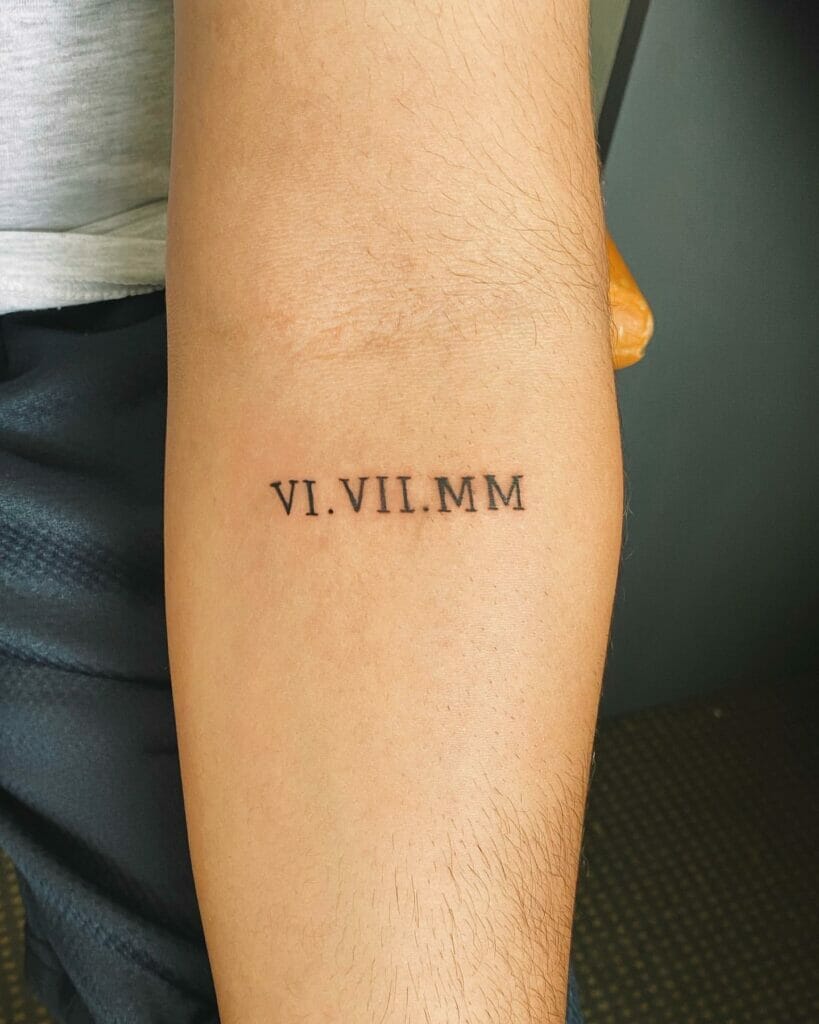 Tattoo Ideas Roman Numerals