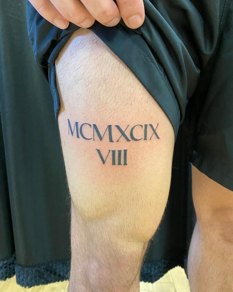 Roman Numerals Tattoo