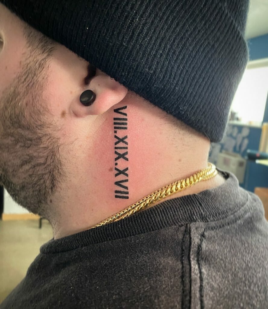 Roman Numerals Tattoo