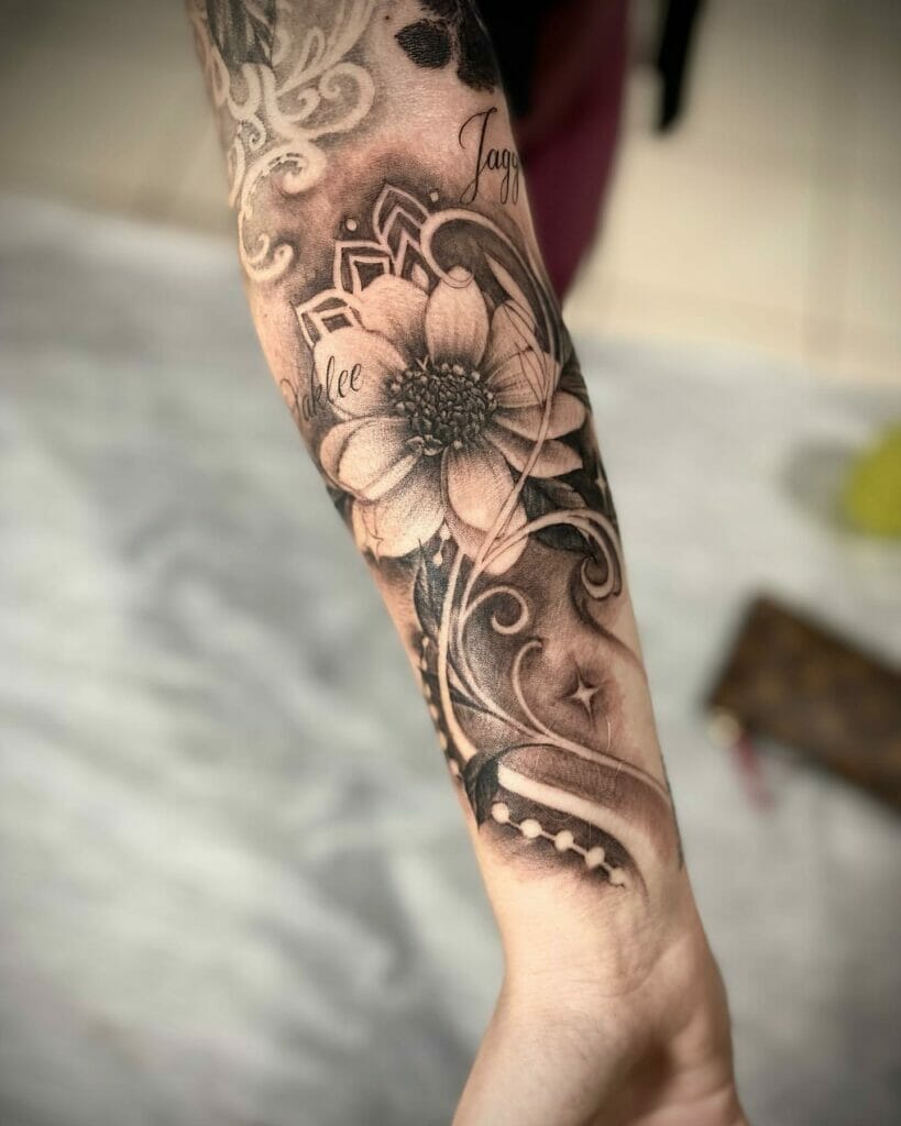 Flower Sleeve Tattoo