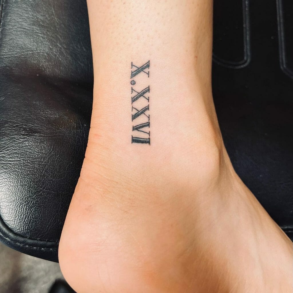 Roman Numerals Tattoo