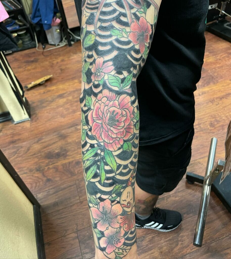 Flower Sleeve Tattoo