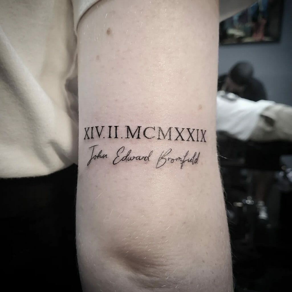 Roman Numerals Tattoo