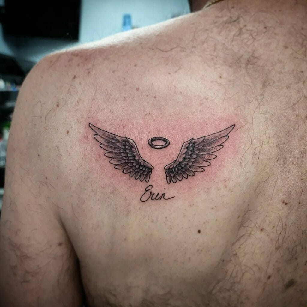 Tiny Angel Wings Tattoo