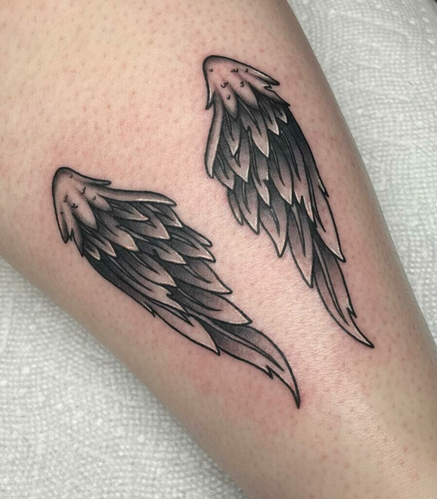 Tiny Angel Wings Tattoo