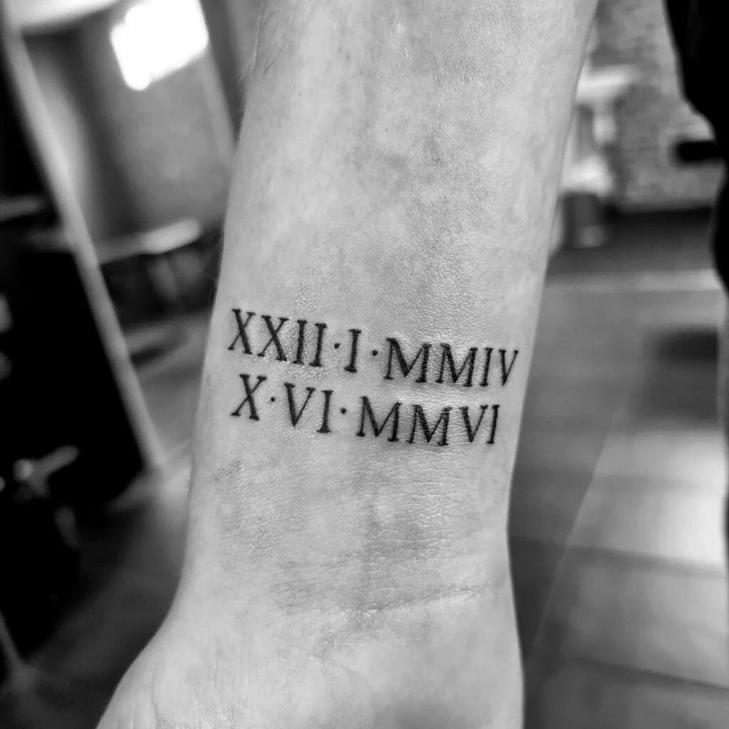 Roman Numerals Tattoo