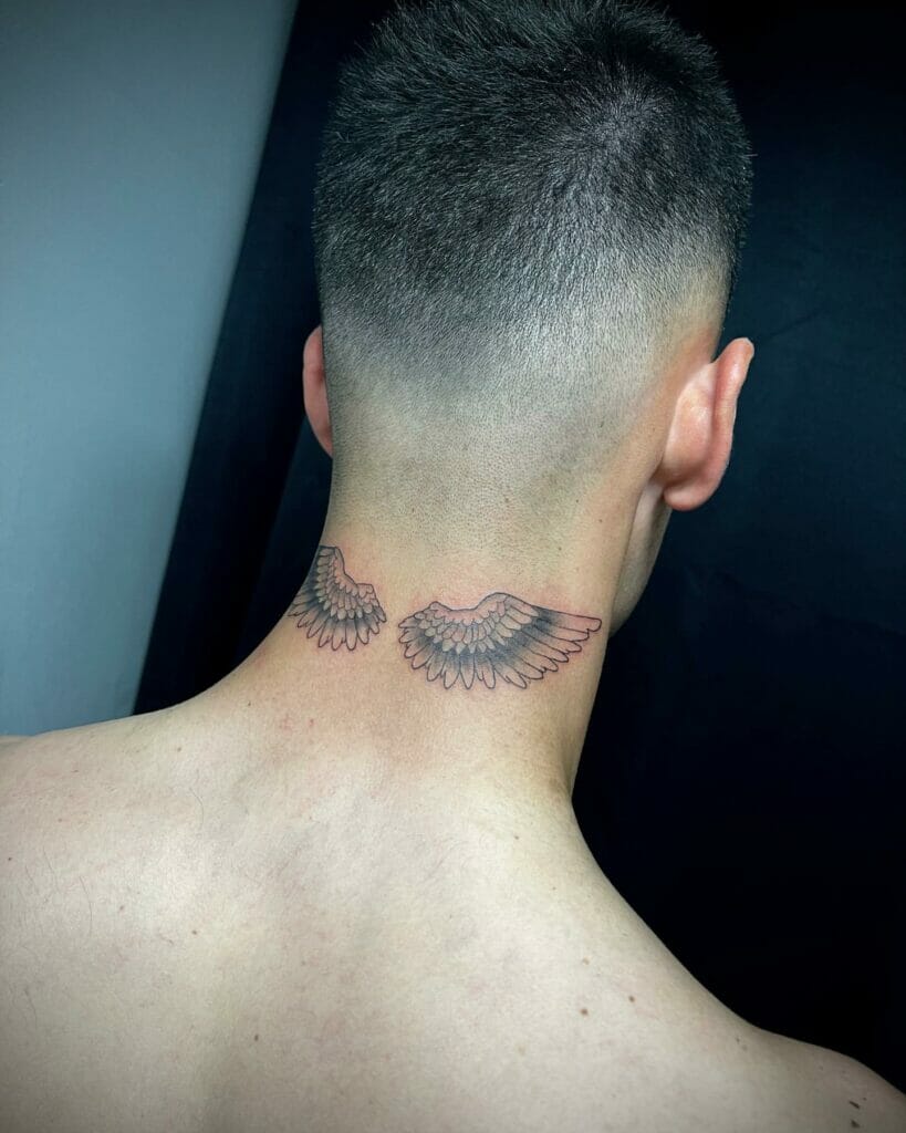 Tiny Angel Wings Tattoo