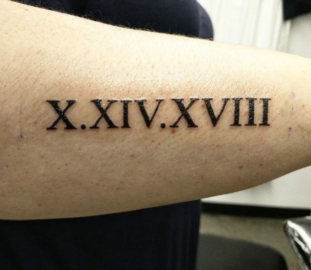 Roman Numerals Tattoo