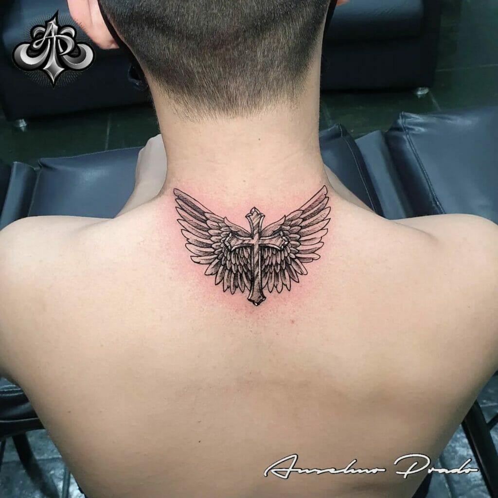 Tiny Angel Wings Tattoo