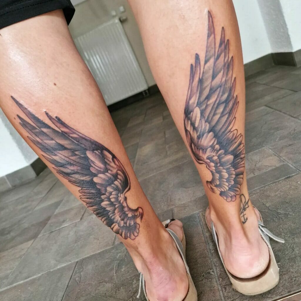 Tiny Angel Wings Tattoo