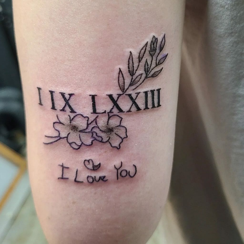 Roman Numerals Tattoo