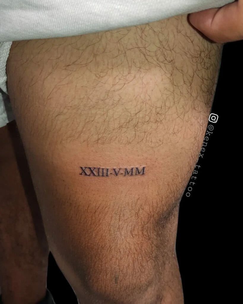 Roman Numerals Tattoo