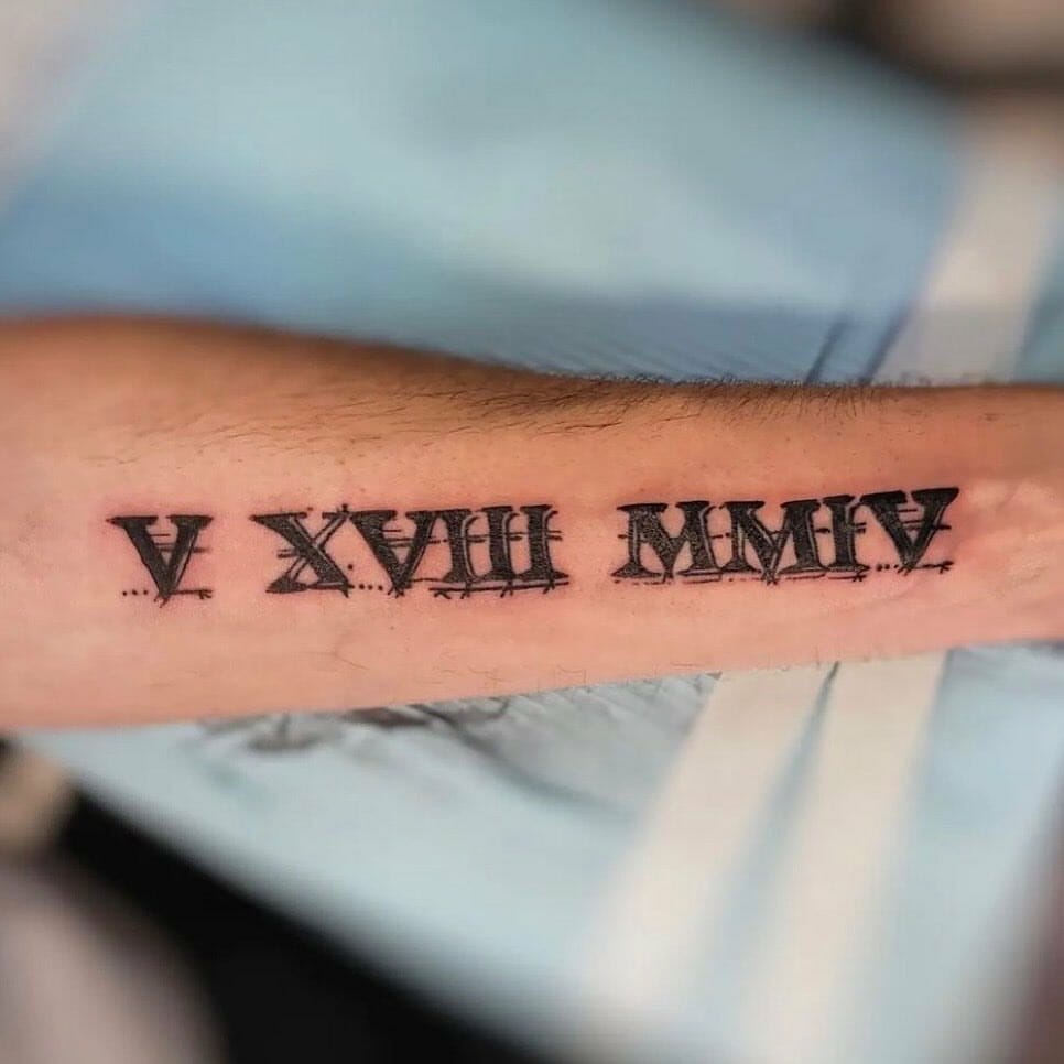 Roman Numerals Tattoo