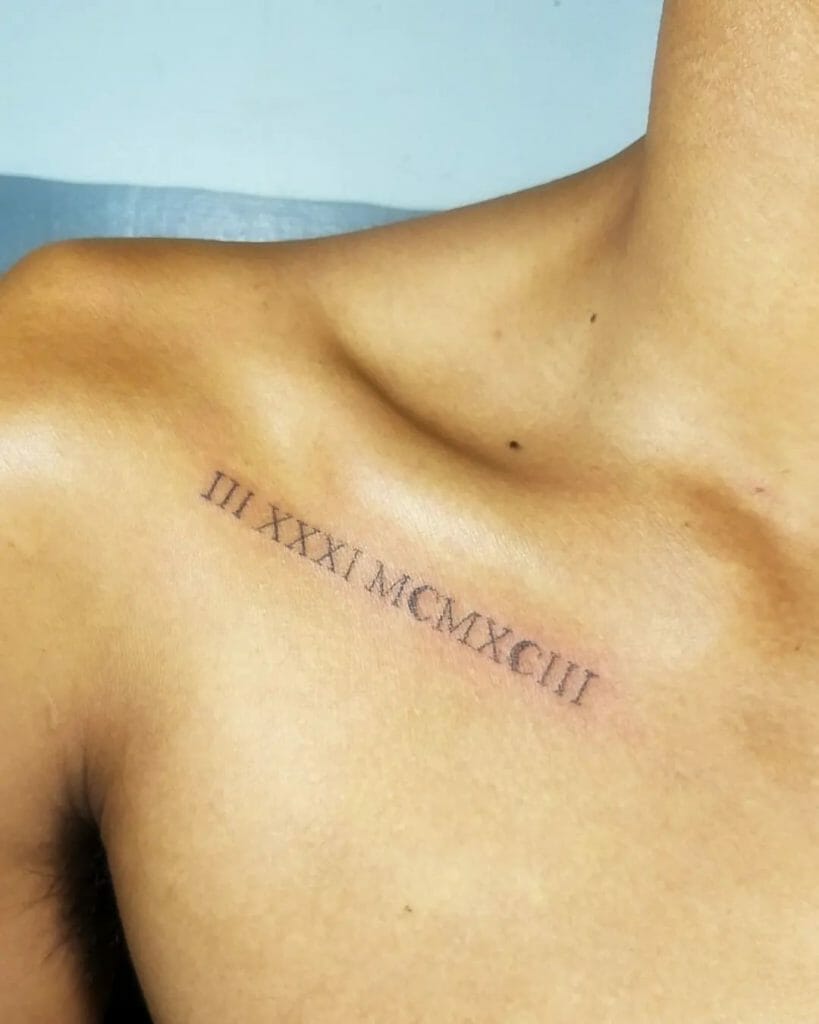 Roman Numerals Tattoo