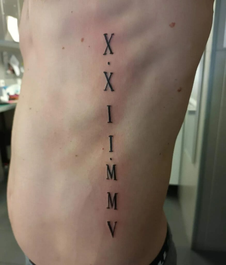 Roman Numerals Tattoo