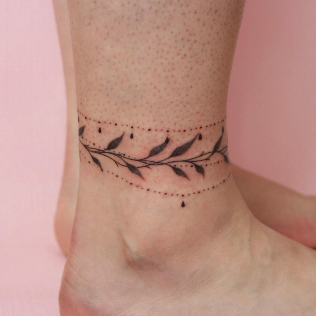 Ankle Bracelet Tattoo