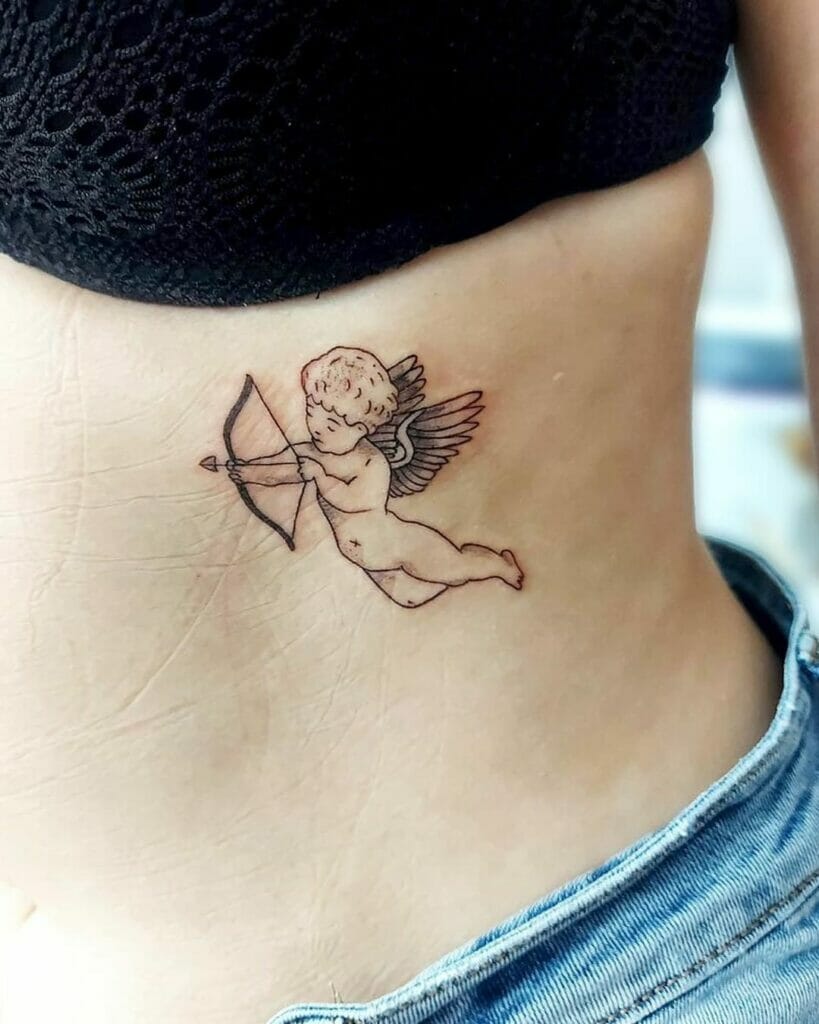 Tiny Angel Wings Tattoo