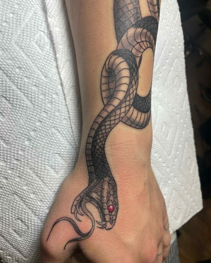 Snake Arm Tattoo