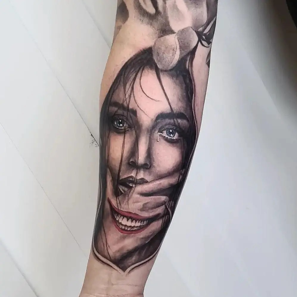 Joker Hand Tattoo