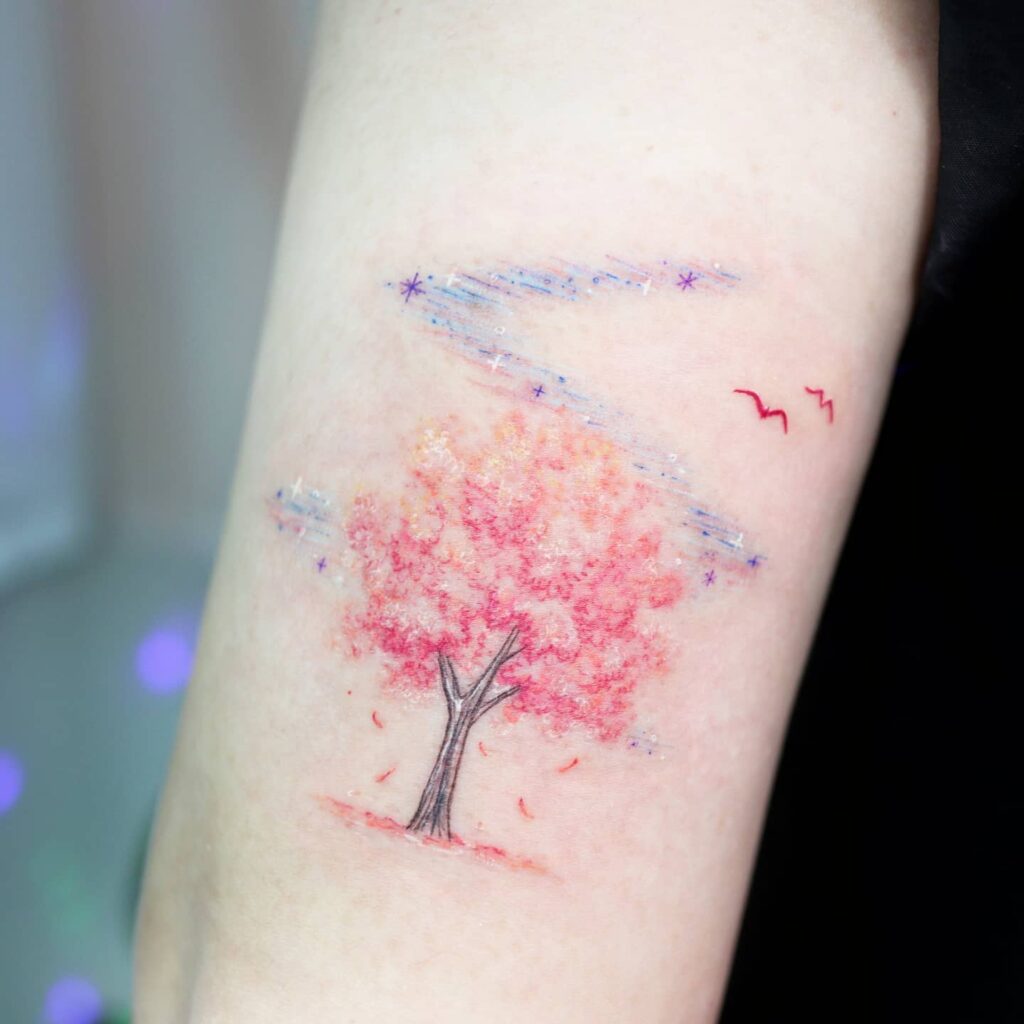 Cherry Blossom Tree Tattoo