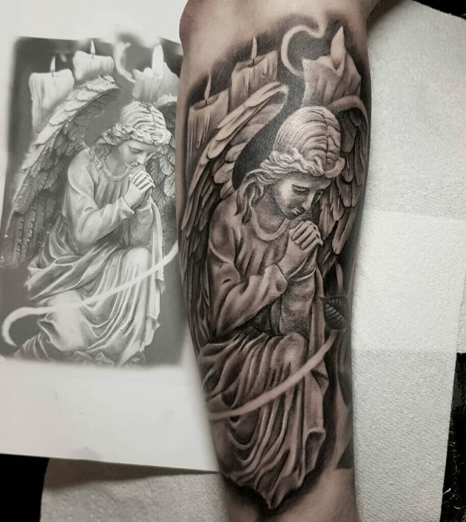 Praying Angel Tattoo