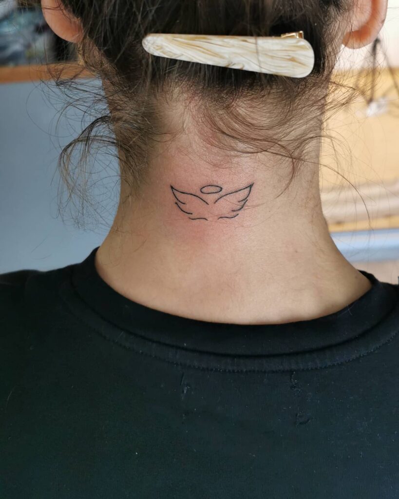 Small Angel Wings Tattoo