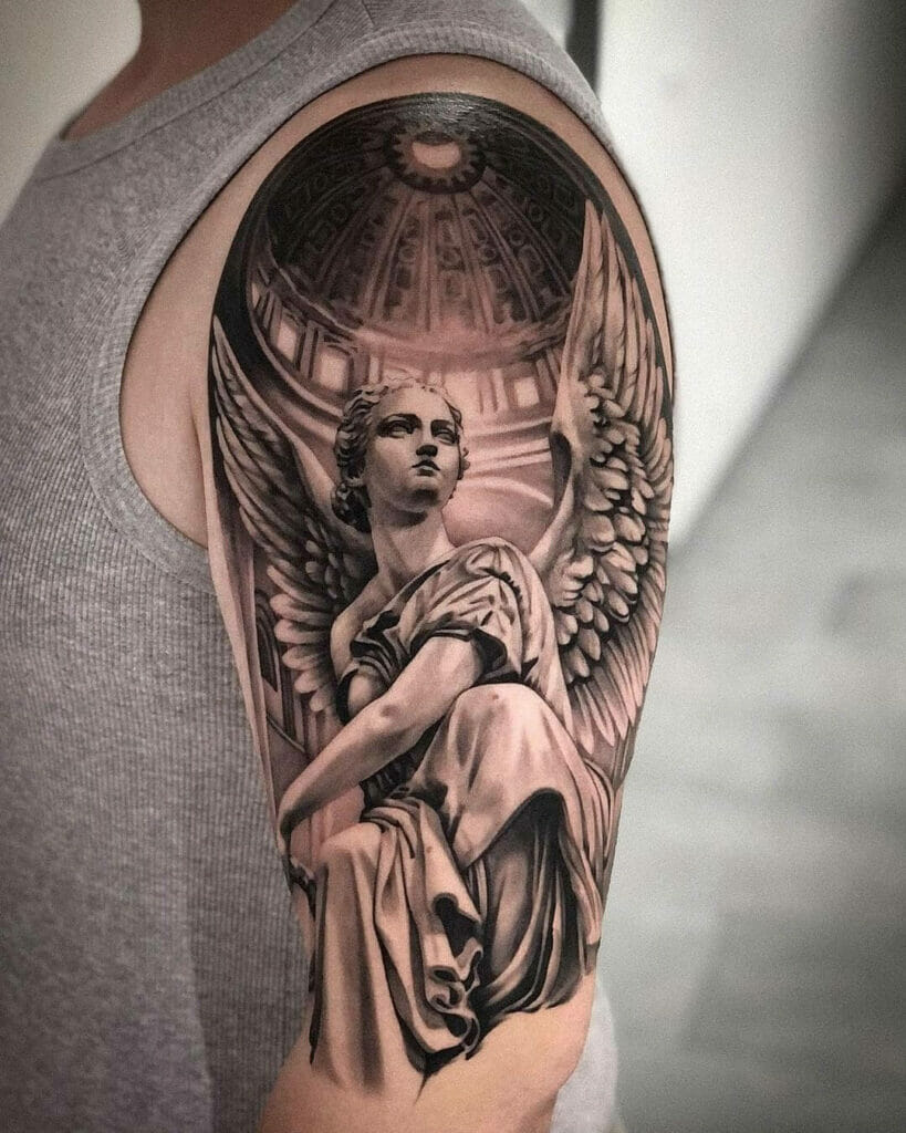 Angel Half Sleeve Tattoo