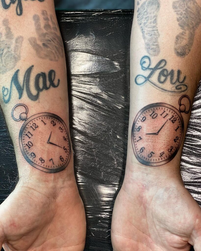 Birth Clock Tattoo