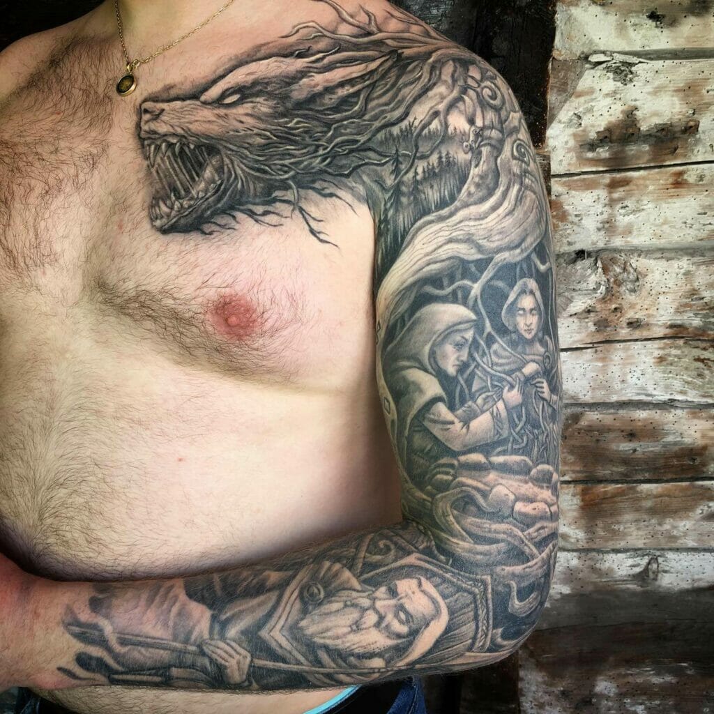 Viking Sleeve Tattoo