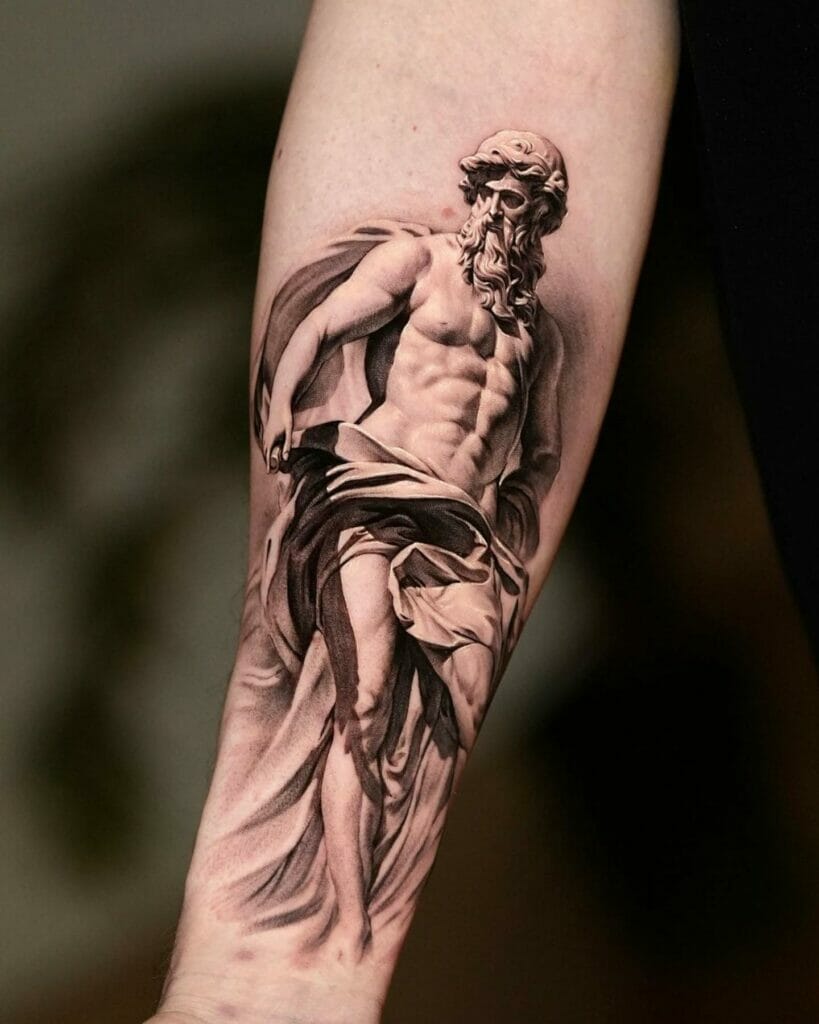 Realistic Forearm Half Sleeve Tattoo