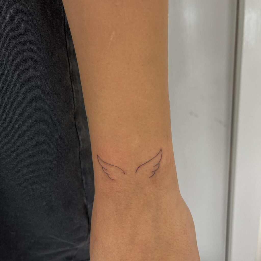 Small Angel Wings Tattoo