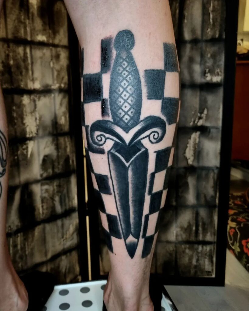 Chess Board Tattoo