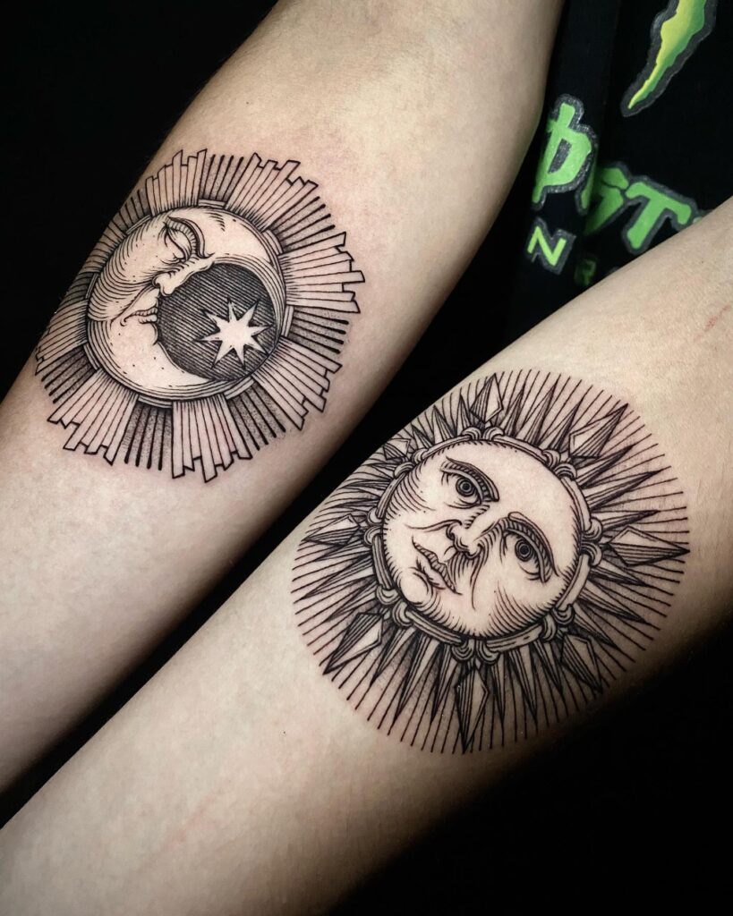 Sun And Moon Tattoo