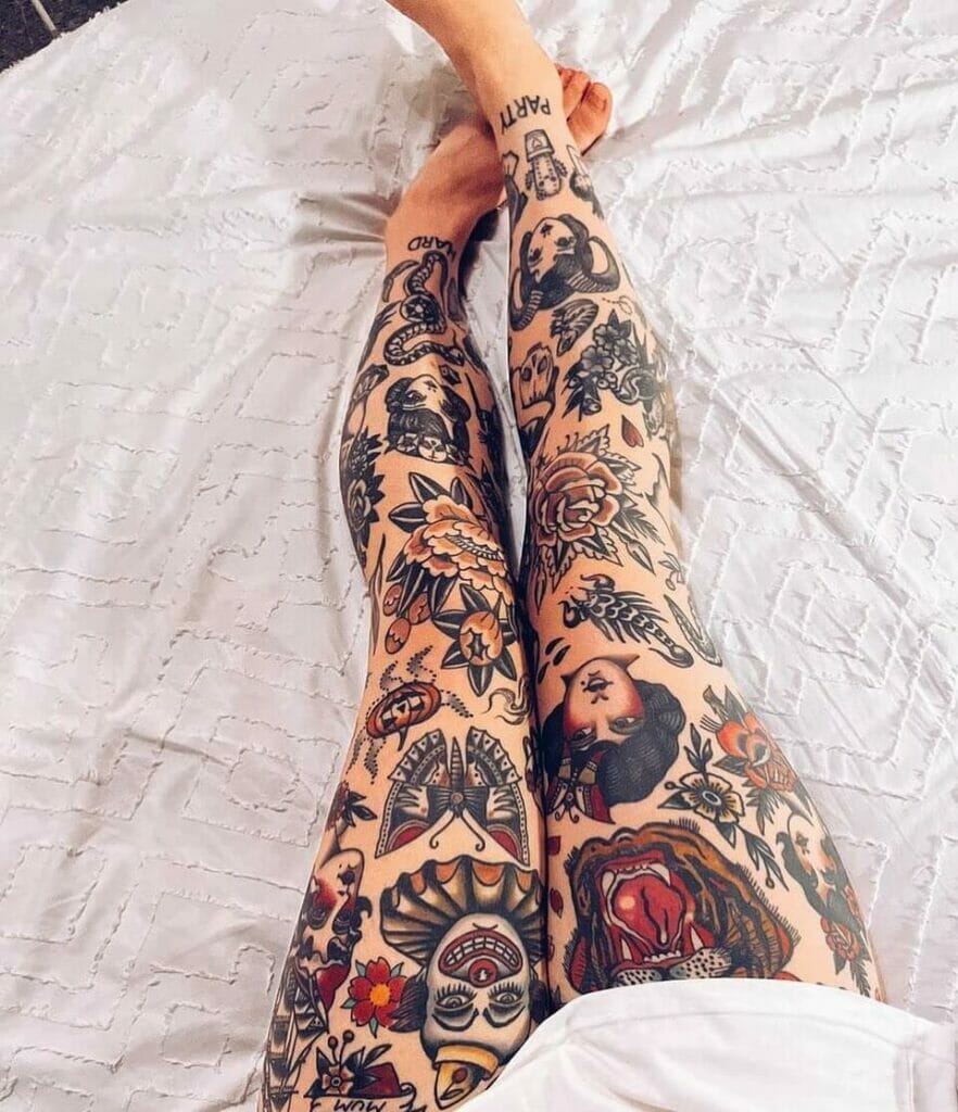 Patchwork Sleeve Tattoo