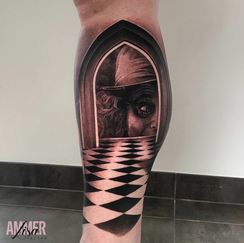 Chess Board Tattoo