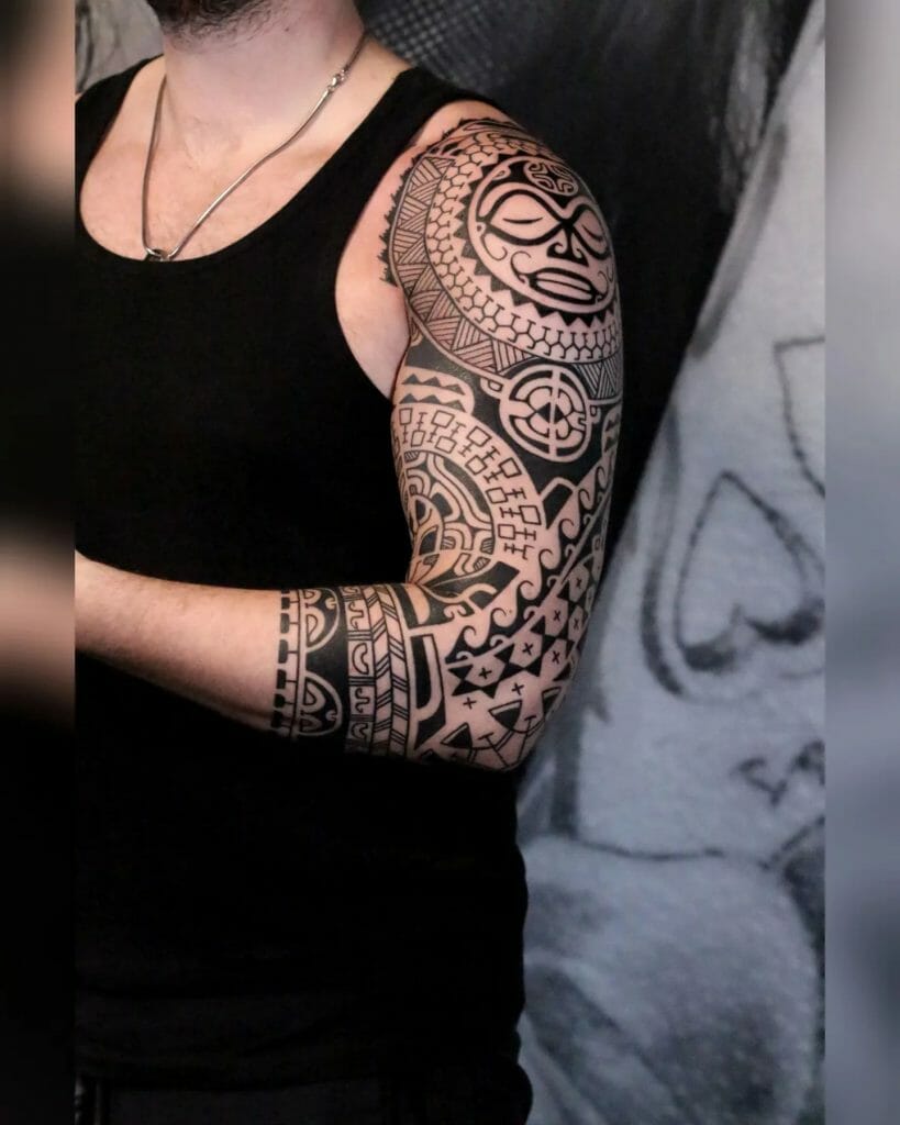 3 4 Tribal Tattoo Sleeve