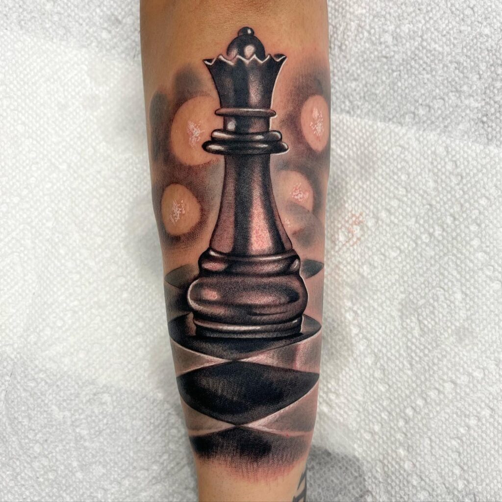 Chess Board Tattoo