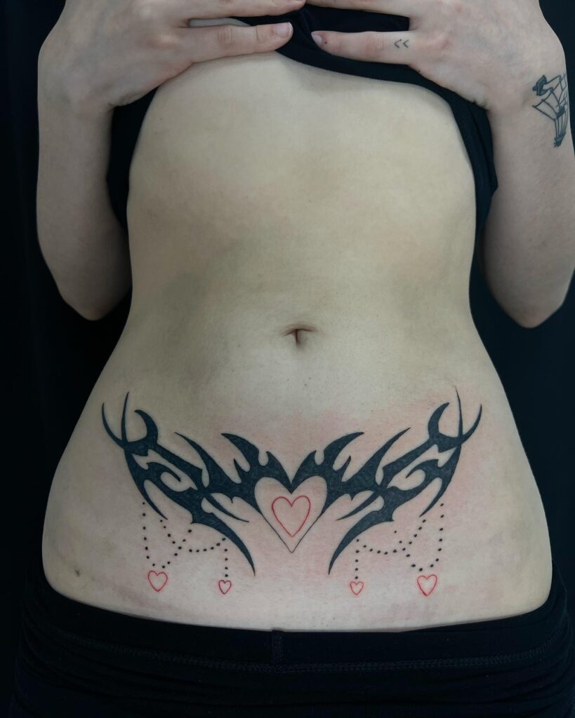 Feminine Pelvic Tattoo