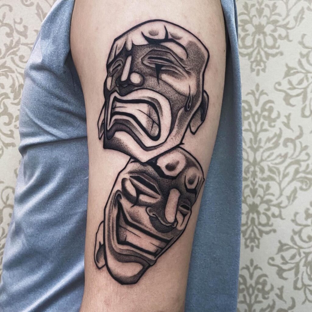 2 Face Tattoo