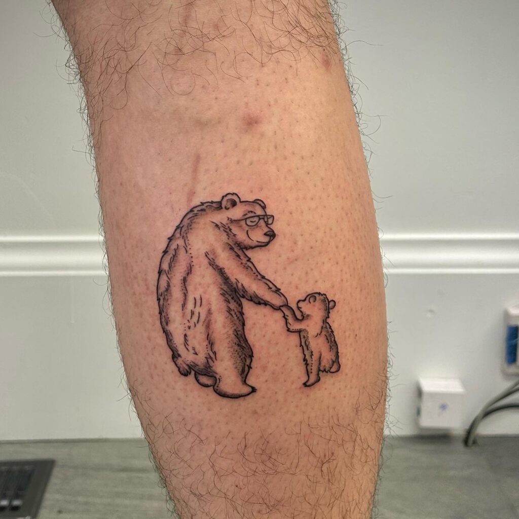 Bear And Cubs Tattoo