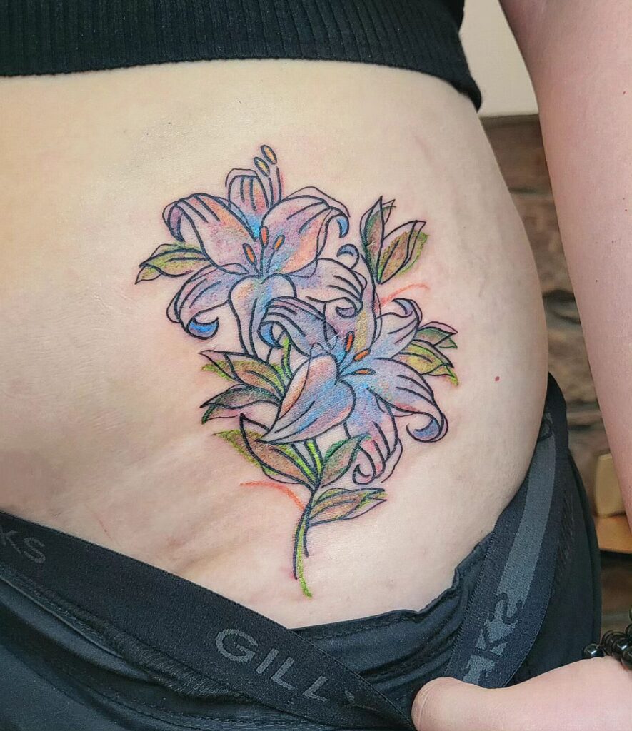 Feminine Pelvic Tattoo