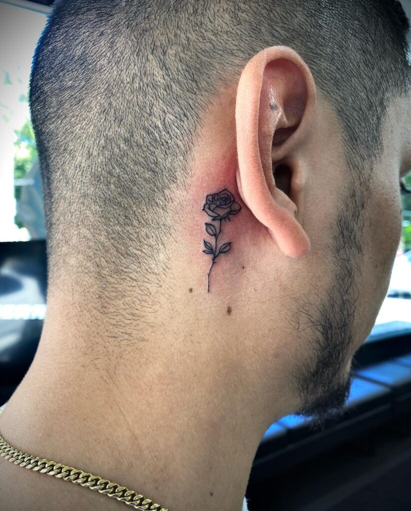 Behind The Ear Tattoo