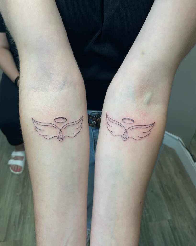 Small Angel Wings Tattoo