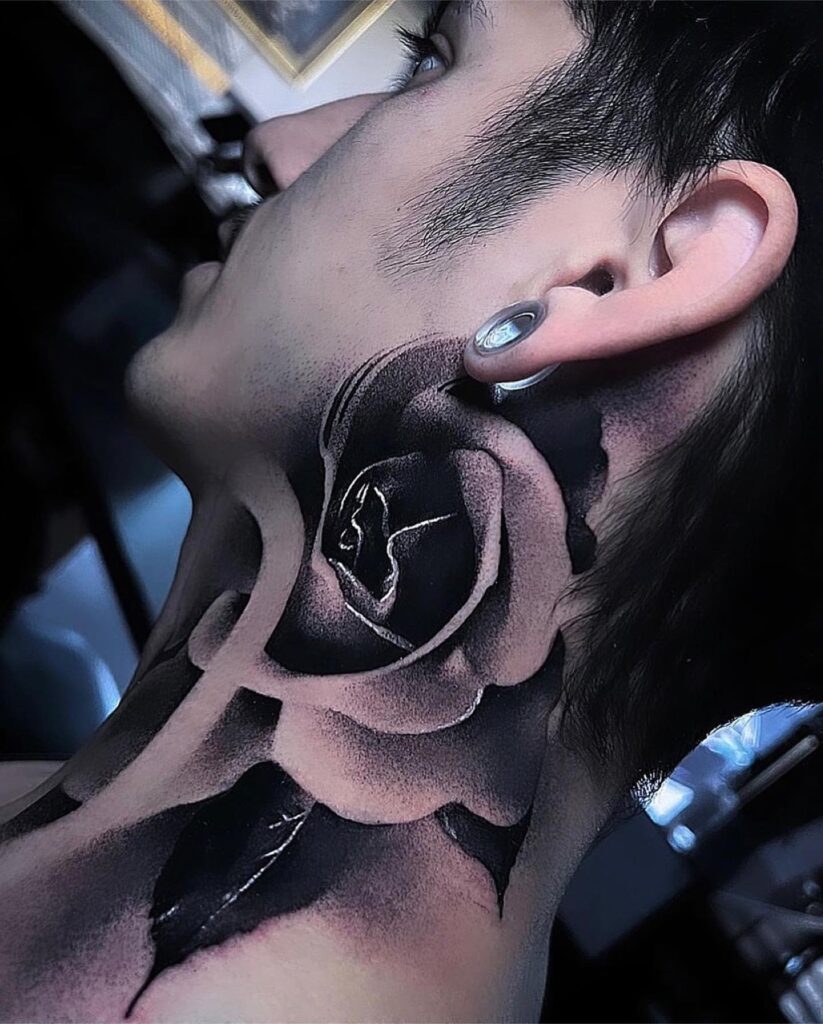 Neck Tattoo Cover-Up