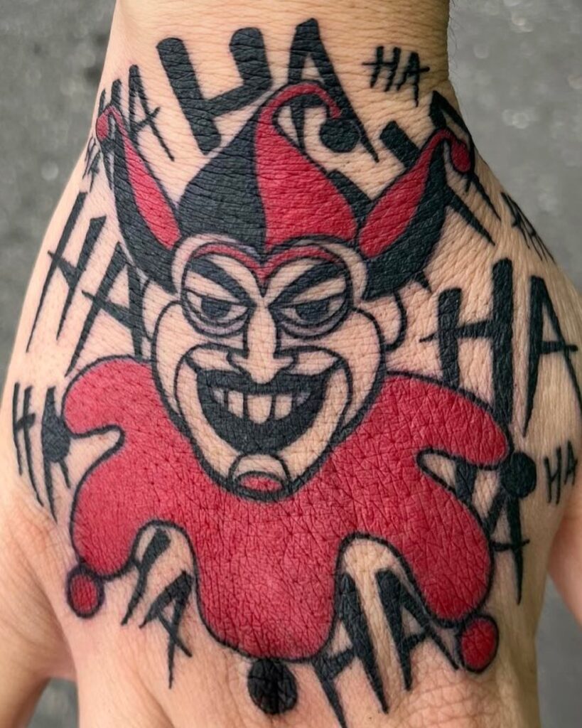 Joker Hand Tattoo